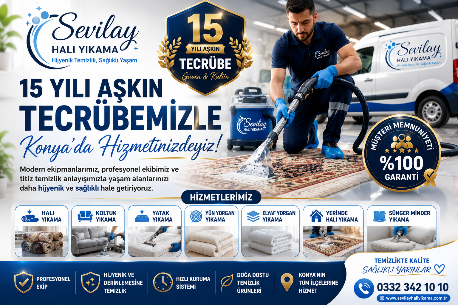 15 Yıllık Tecrübemizle Konya'da Hizmet Vermeye Devam Ediyoruz